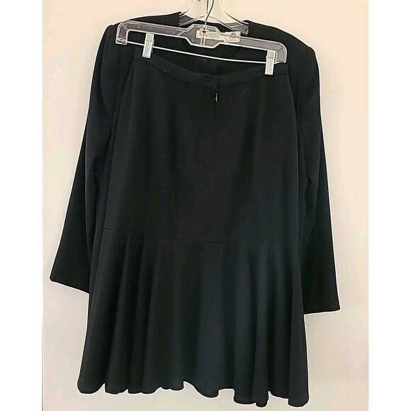 Vtg I.magnin Suit SIZE 8 Blazer & Skirt Black year round wool Career lined 2PC - Picture 13 of 13